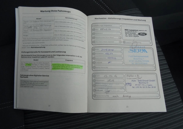 Ford Grand C-MAX cena 29999 przebieg: 144043, rok produkcji 2014 z Sokołów Małopolski małe 232